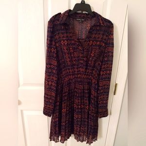 Semi-Sheer Shirt Dress